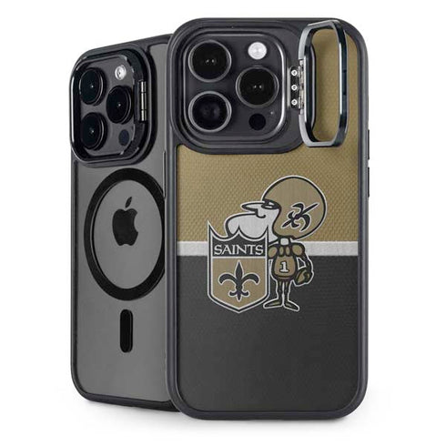 NFL New Orleans Saints Vintage iPhone 14 Pro Kickstand Case
